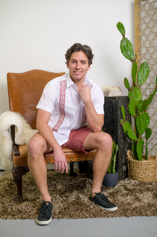 Guayabera Brazos -Texas A&M colors