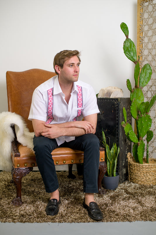 Guayabera Armus Arriba - Texas Tech Red Raiders colors