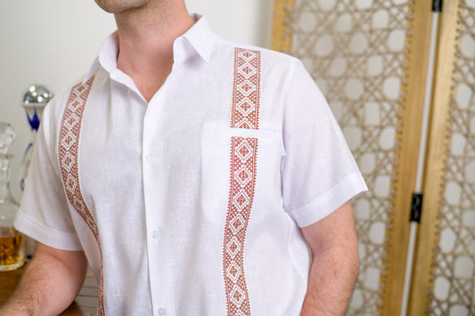 Guayabera Tejas - University of Texas Longhorns colors