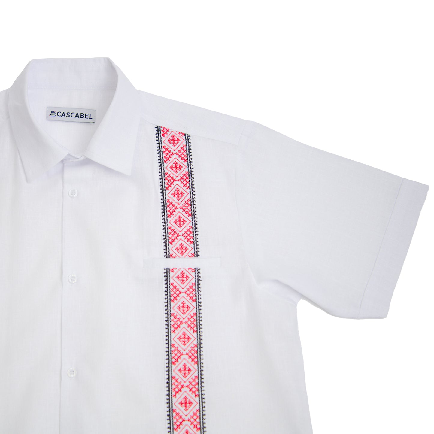 Guayabera El Buldog - Georgia UGA Bulldog colors