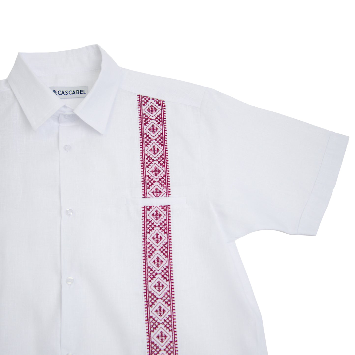 Guayabera Brazos -Texas A&M colors