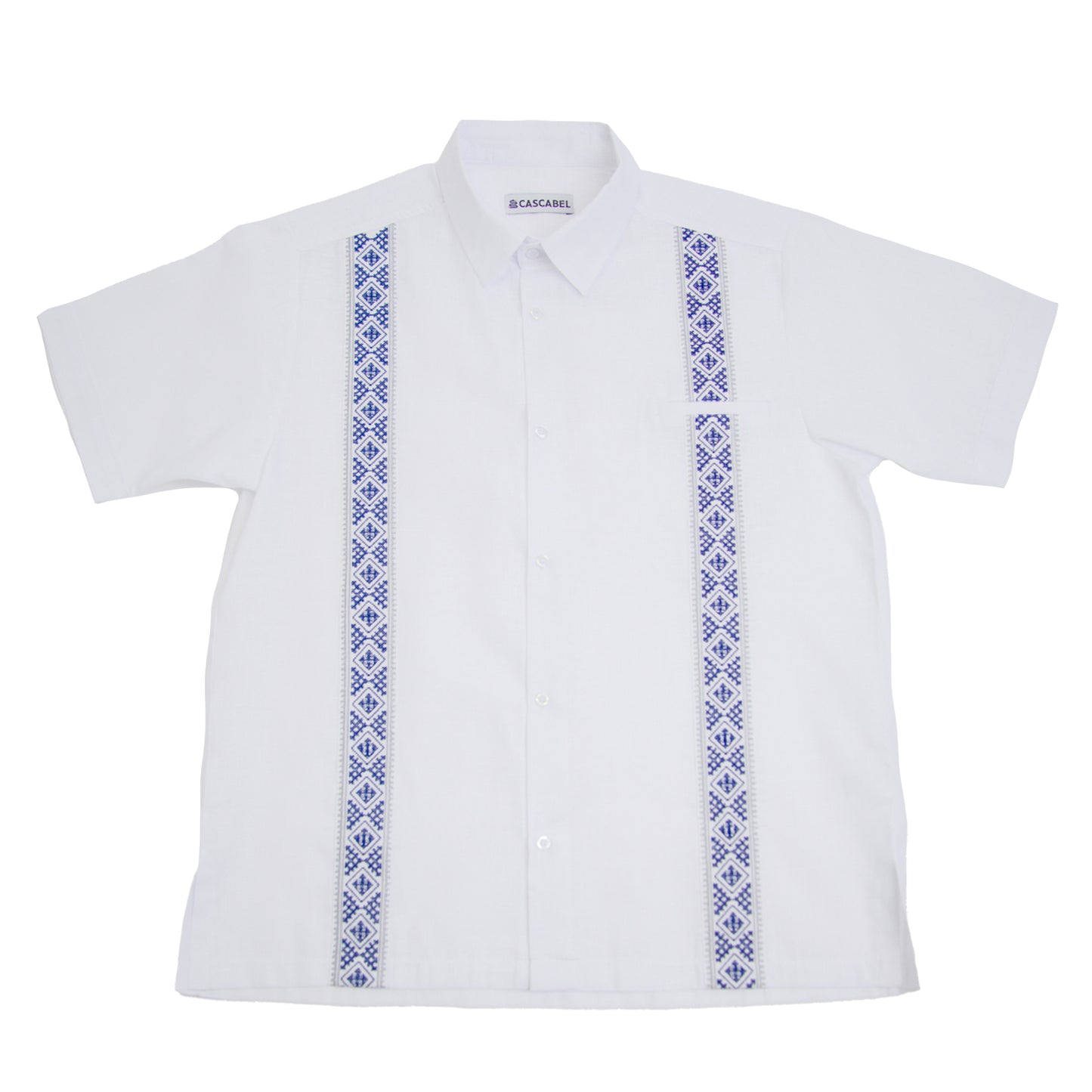 Guayabera El Vaquero - Dallas Cowboys colors - Blue and Silver