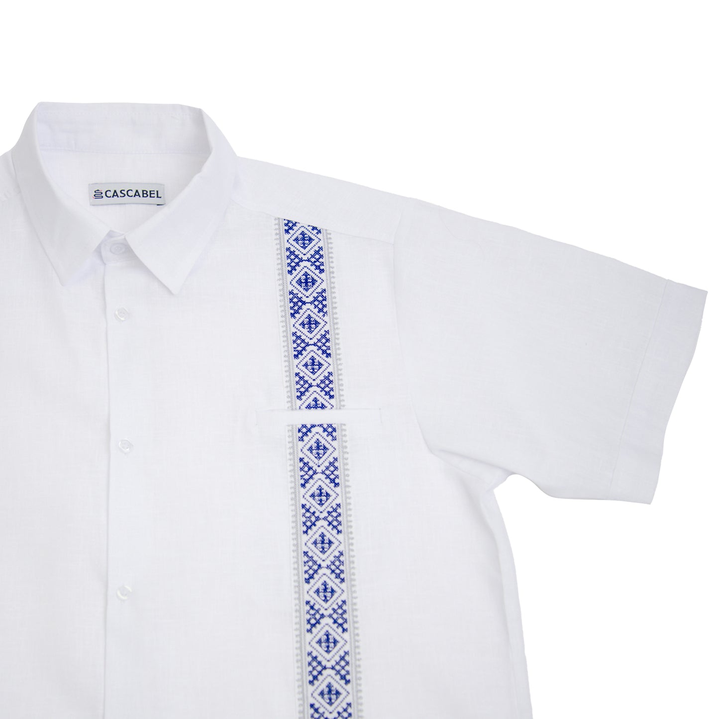 Guayabera El Vaquero - Dallas Cowboys colors - Blue and Silver